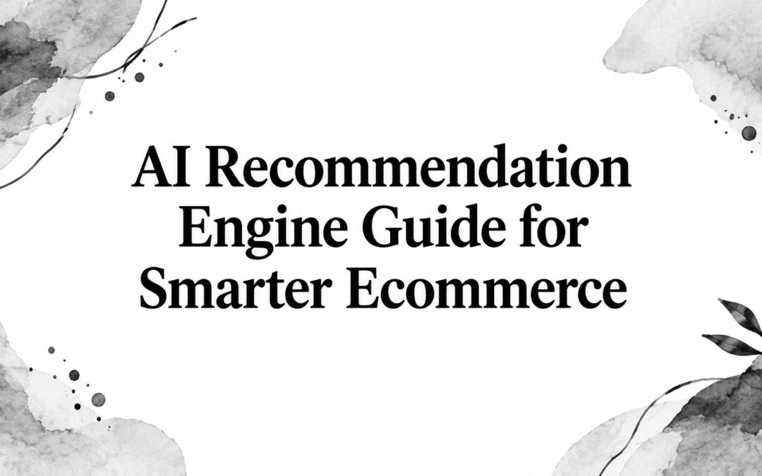 AI Recommendation Engine Guide for Smarter Ecommerce