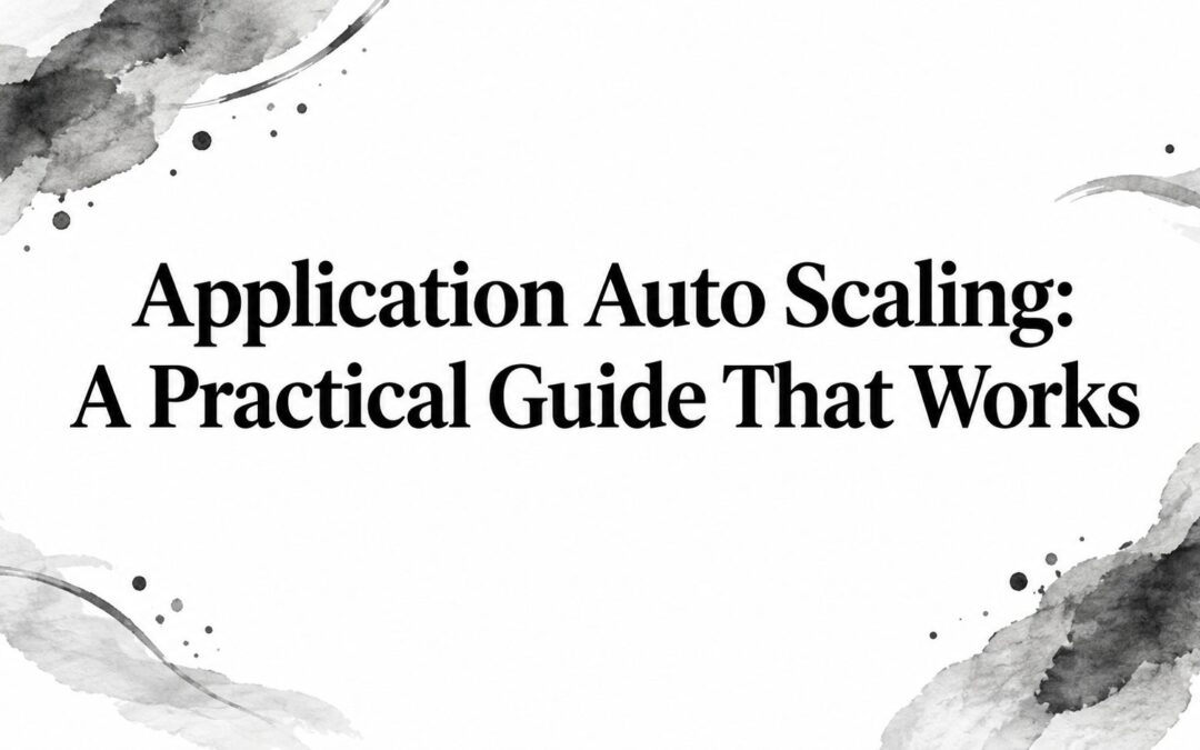 Application Auto Scaling: A Practical Guide That Works