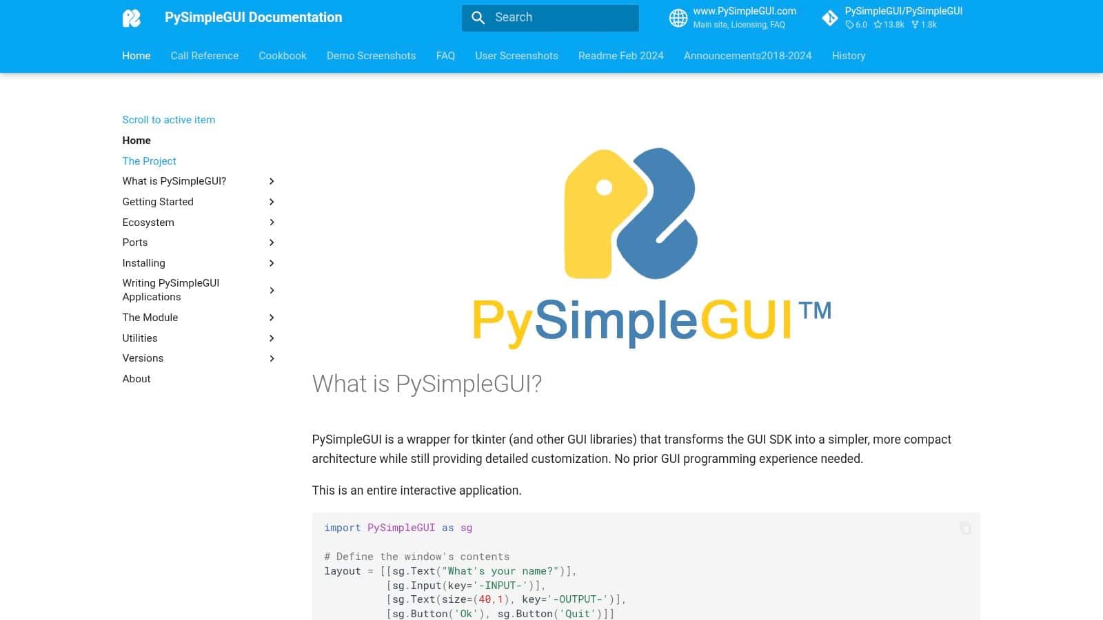 PySimpleGUI