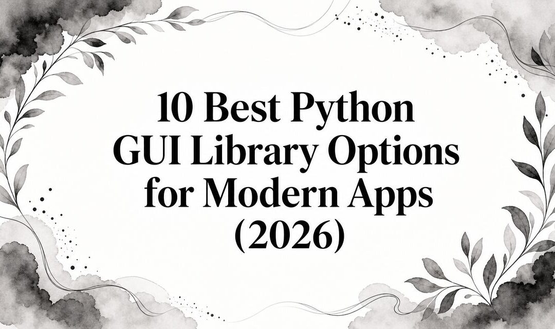 10 Best Python GUI Library Options for Modern Apps (2026)