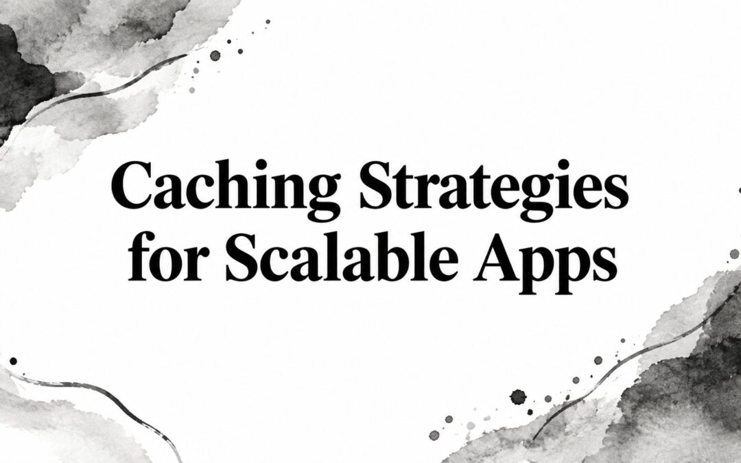 Caching Strategies for Scalable Apps