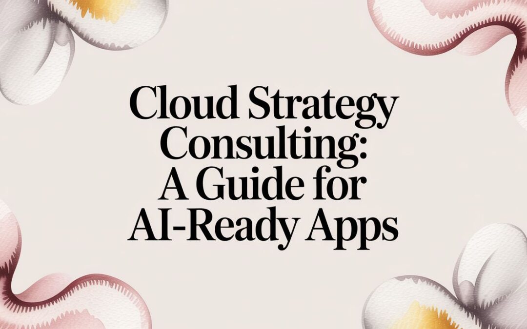 Cloud Strategy Consulting: A Guide for AI-Ready Apps