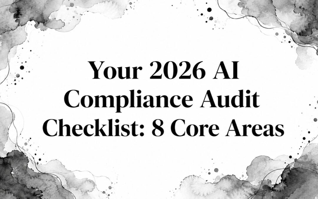Your 2026 AI Compliance Audit Checklist: 8 Core Areas