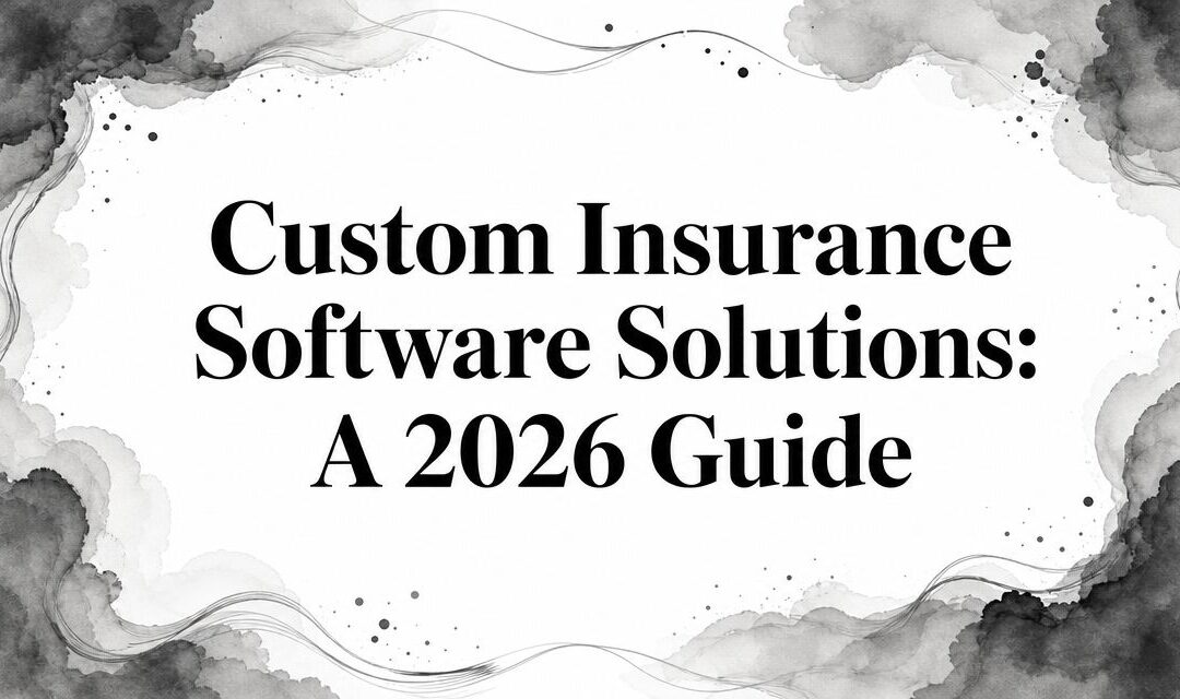 Custom Insurance Software Solutions: A 2026 Guide