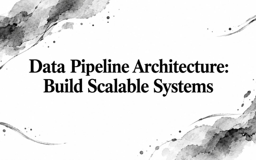 Data Pipeline Architecture: Build Scalable Systems