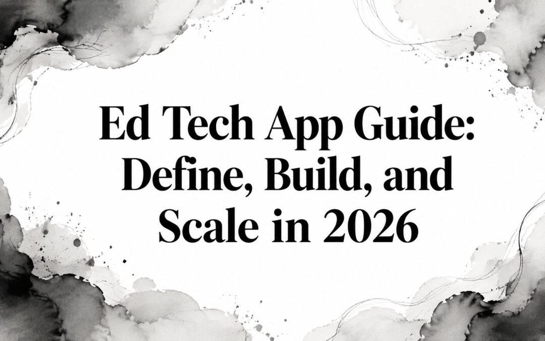 Ed Tech App Guide: Define, Build, and Scale in 2026