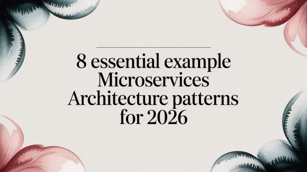 8 Essential Example Microservices Architecture Patterns for 2026