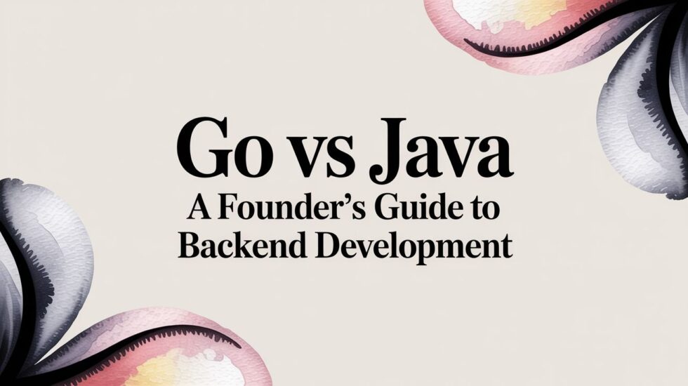 Go vs Java: A Founder's Guide to Backend Development