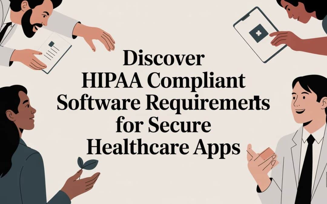 Discover HIPAA Compliant Software Requirements for Secure Healthcare Apps