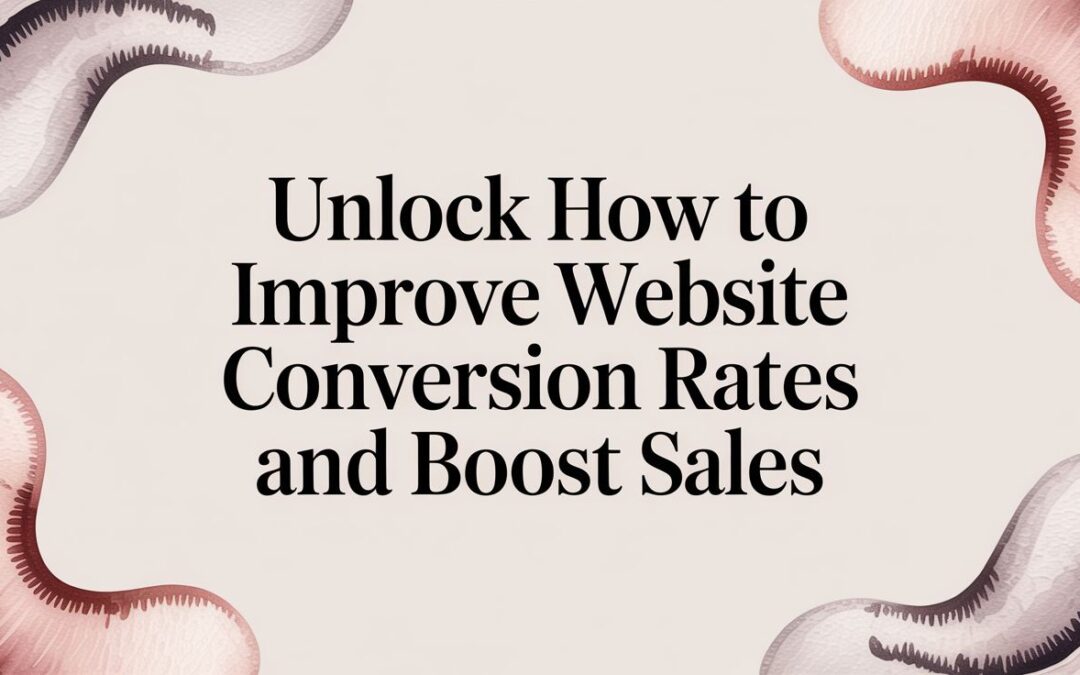 Unlock how to improve website conversion rates and boost sales