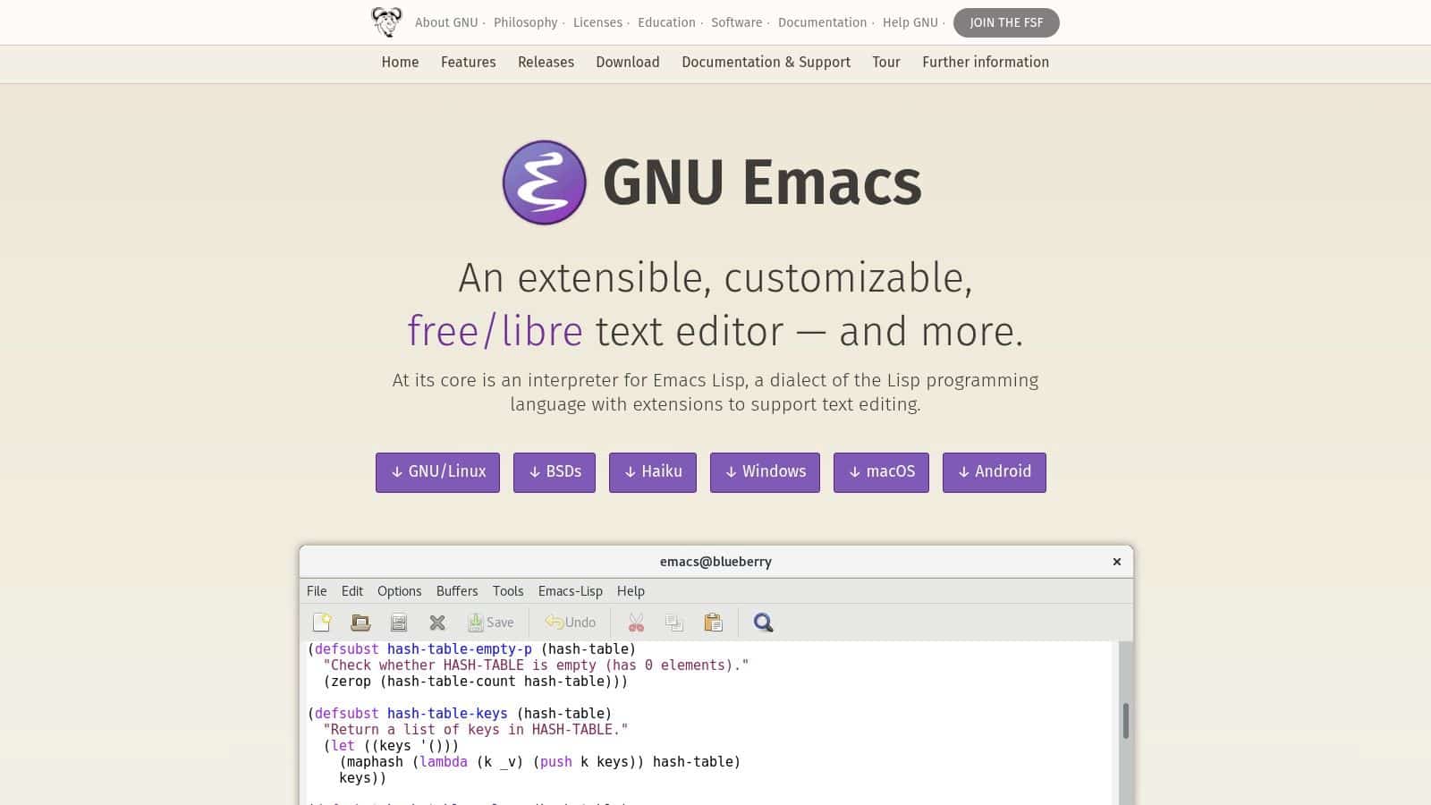 GNU Emacs + go‑mode + lsp‑mode
