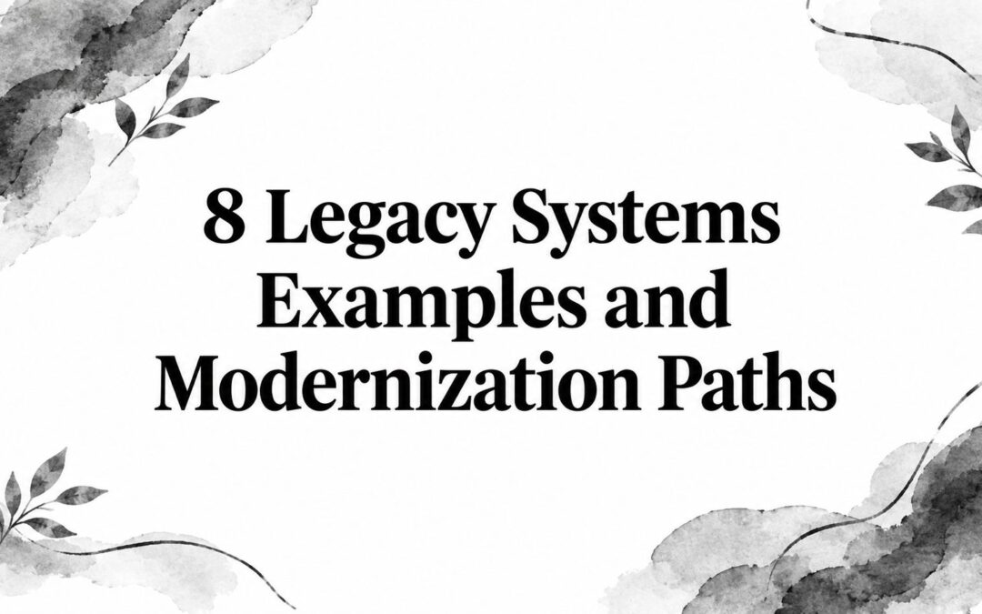 8 Legacy Systems Examples and Modernization Paths