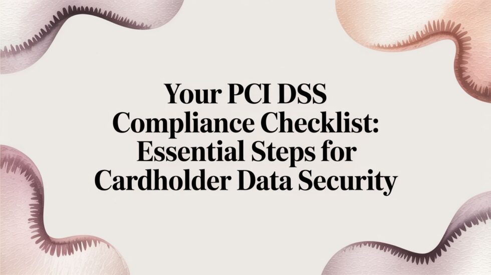 Your PCI DSS Compliance Checklist: Essential Steps for Cardholder Data ...