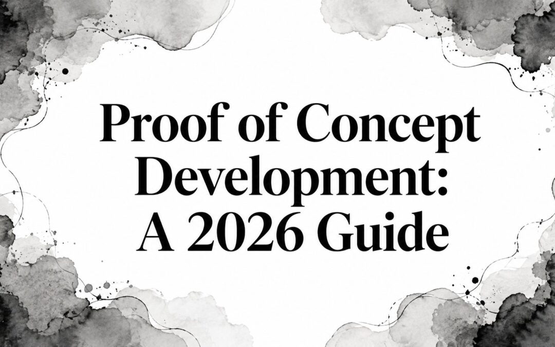 Proof of Concept Development: A 2026 Guide