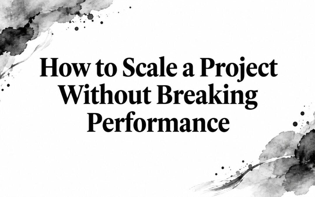 How to Scale a Project Without Breaking Performance