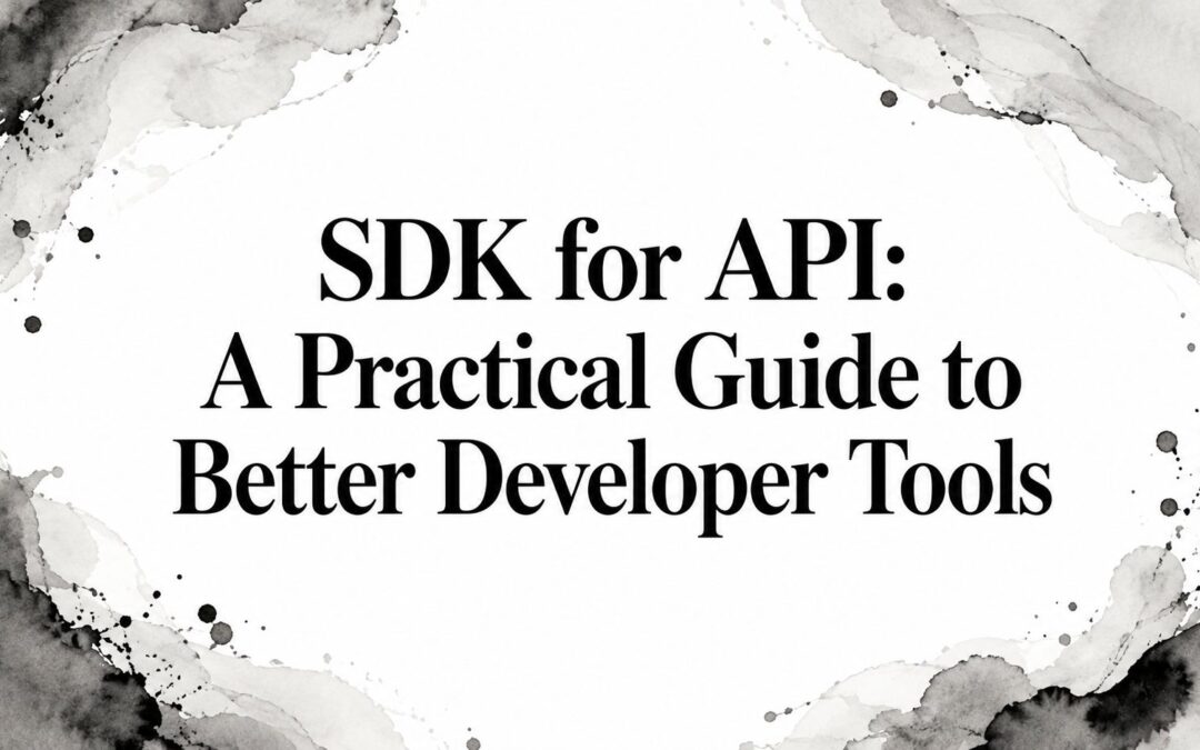 SDK for API: A Practical Guide to Better Developer Tools