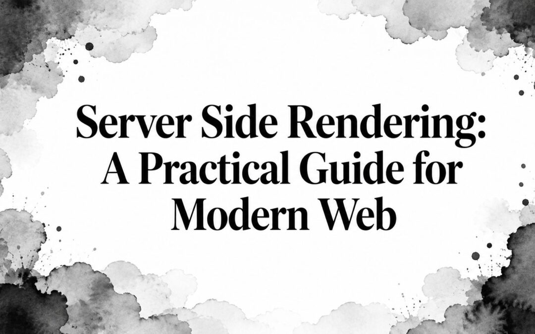 Server Side Rendering: A Practical Guide for Modern Web