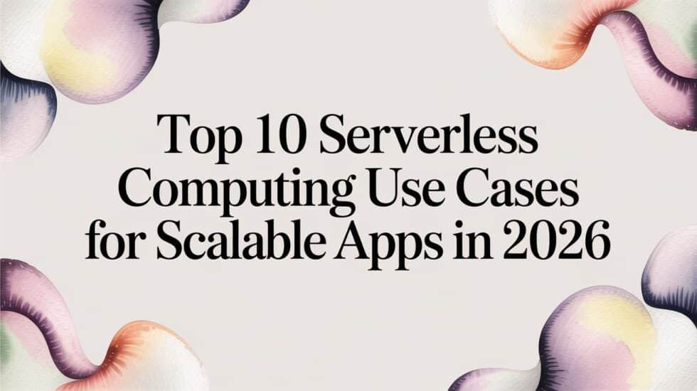 Top 10 Serverless Computing Use Cases for Scalable Apps in 2026