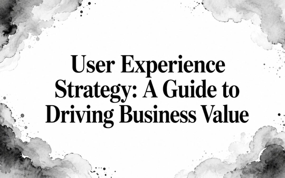 User Experience Strategy: A Guide to Driving Business Value