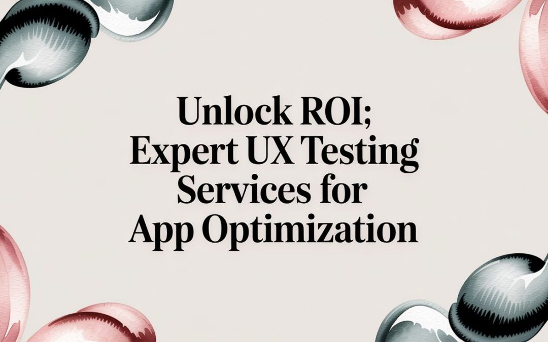 Unlock ROI: Expert UX Testing Services for App Optimization
