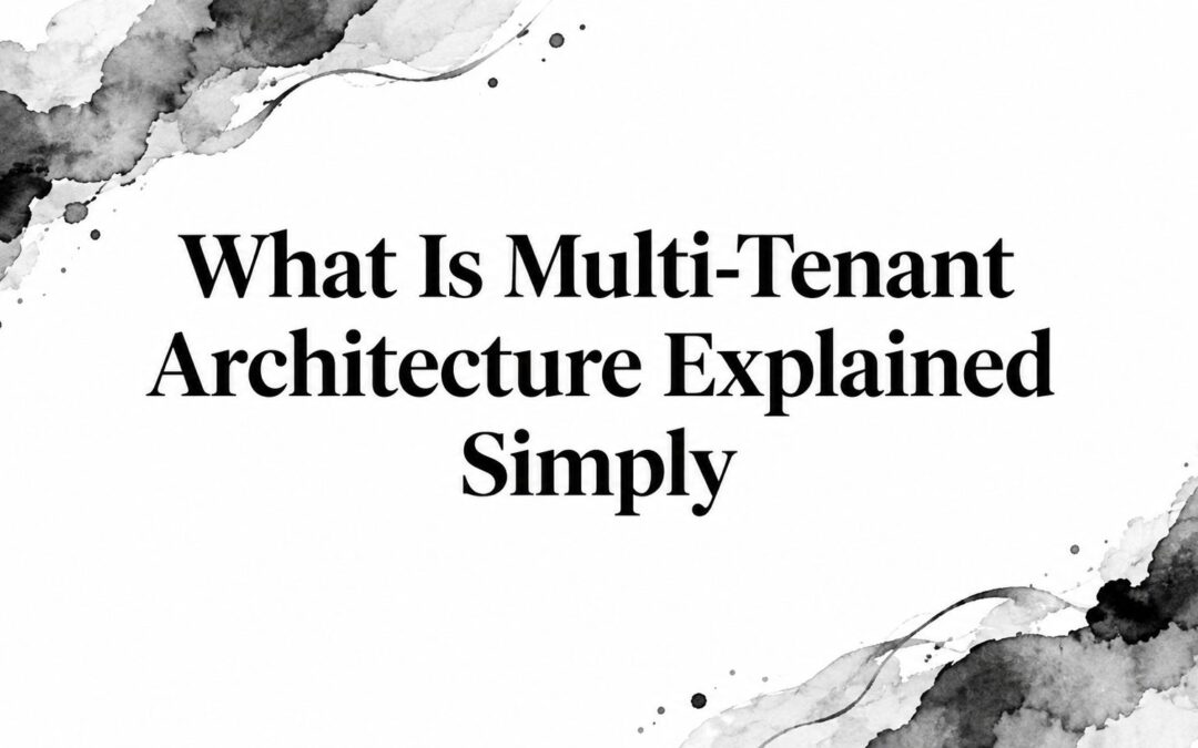 What Is Multi-Tenant Architecture Explained Simply
